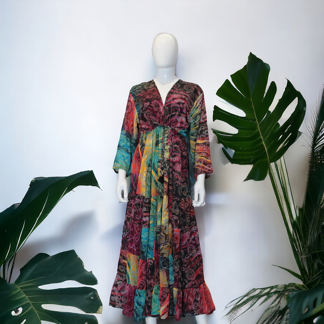 Kaleidoscope Dreams  Bohemian Long Maxi Dress